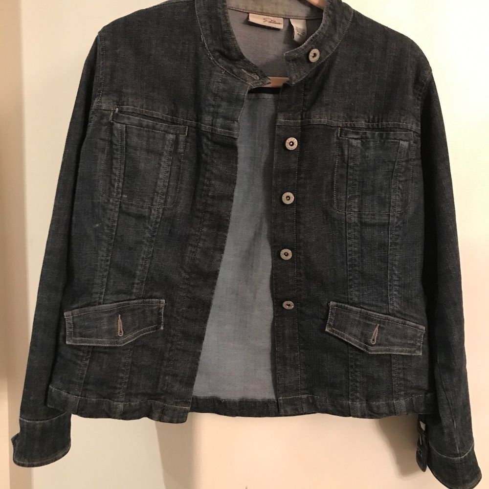 Chico’s Platinum size 1 Jean jacket